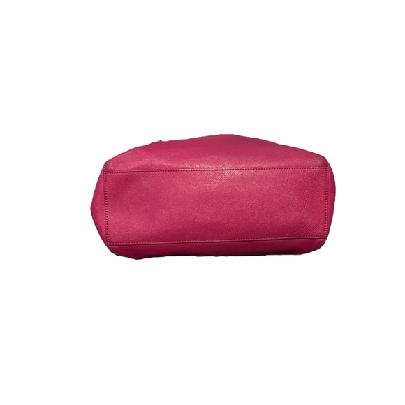 Tory Burch Saffino Emerson Leather Women Tote Carry Robinson Bag - Picture 6 of 9